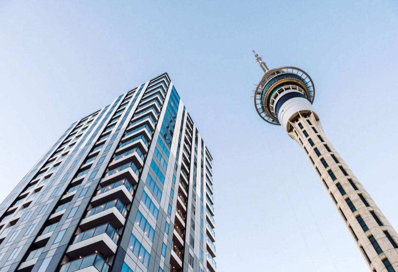 Modern 2 Bedroom Apartment 1 Minute To Skytower Auckland Ngoại thất bức ảnh